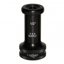 1 1/2" NH Straight Bore Nozzle with 1/2" OUTLET