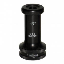 1 1/2" NPSH Straight Bore Nozzle with 1/2" OUTLET