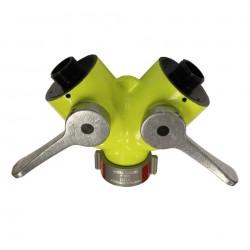 HIGH VISIBILITY 1" FEMALE INLET WITH 2 X 1" MALE OUTLETS