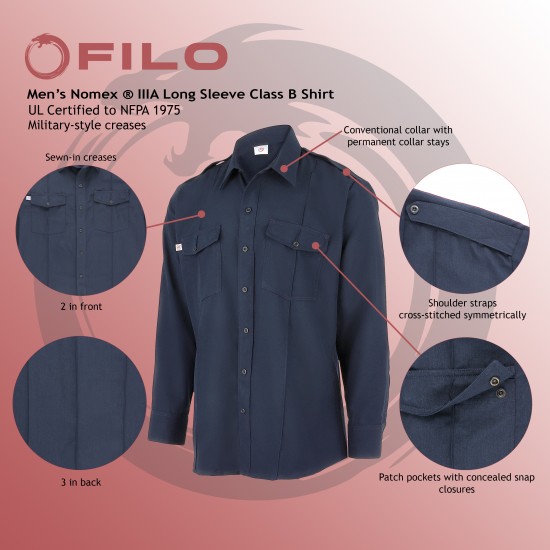 Men's Class B Nomex® Shirt Long Sleeve Men's Class B Nomex® Shirt Long Sleeve