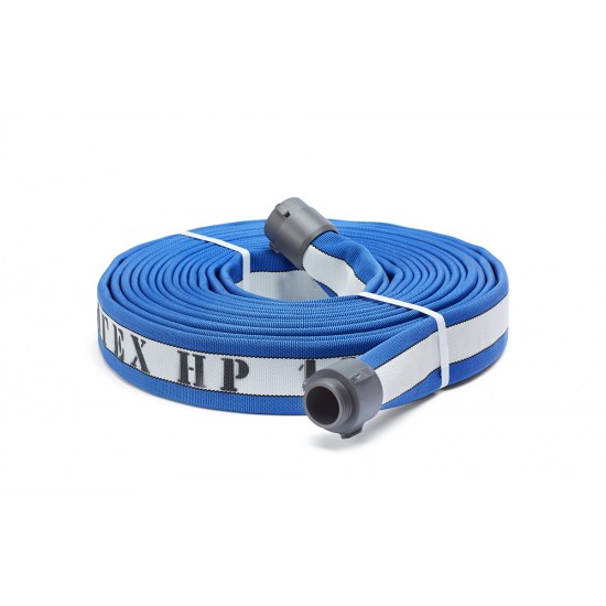 Armtex® HP™ 50 ft Available Lengths, 1 3/4 in. Size, and NST Coupling Type Blue KFP's Most Advanced Structural Firefighting Attack™ Line Fire Hose