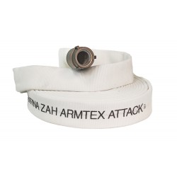 Armtex® Attack™ 50 ft Available Lengths, 1 3/4 in. Size, and NST Coupling Type White Lightweight Lined Fire Hose