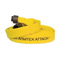 Armtex® Attack™ 100 ft Available Lengths, 1 1/2 in. Size, and NPSH Coupling Type Yellow Lightweight Lined Fire Hose