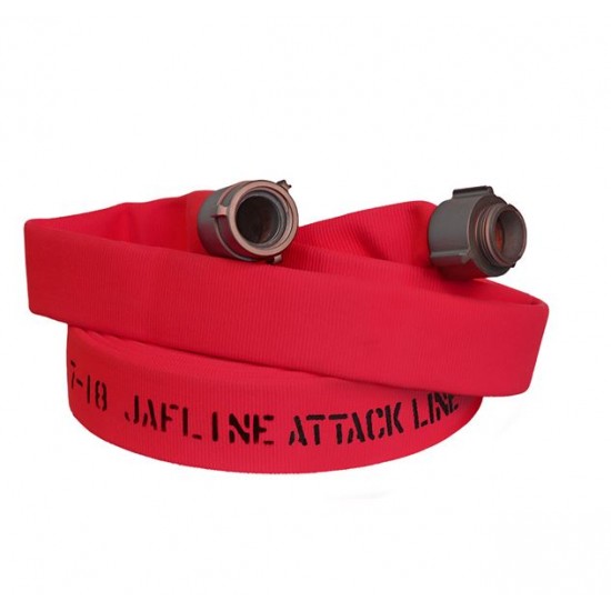 Jafline®  4 in. Size,  Double-Jacket Fire Hose with Polyurethane Lining Red