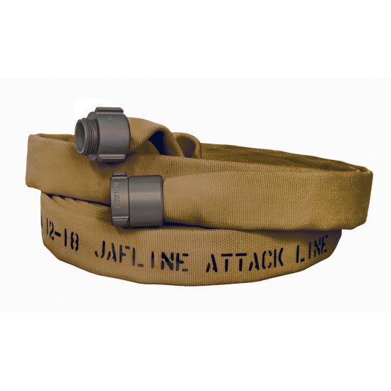 Jafline®  4 in. Size,  Double-Jacket Fire Hose with Polyurethane Lining Tan