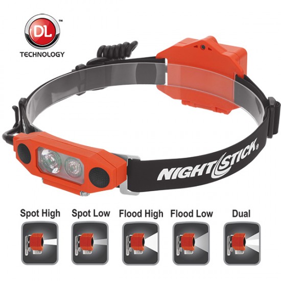 XPP-5462RX DICATA Intrinsically Safe Low-Profile Dual-Light Headlamp