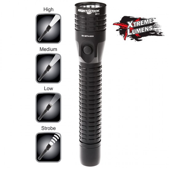 NSR-9614XL Metal Multi-Function Duty/Personal-Size Flashlight - Rechargeable